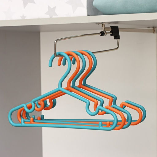 Цена за 5 шт. Плечики для одежды Доляна «Настроение», 29,5×17,5 см, цвет МИКС