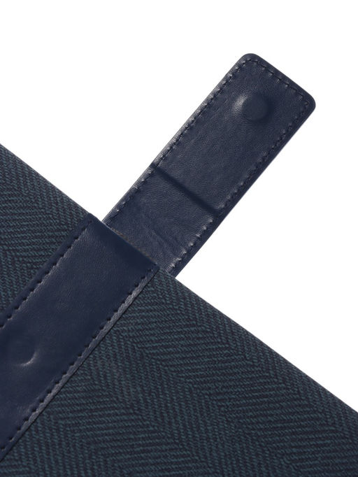 Ежедневник недатированный формат А5, с хлястиком, 112 листов, линия, пвх, синий - Simaland фото 12