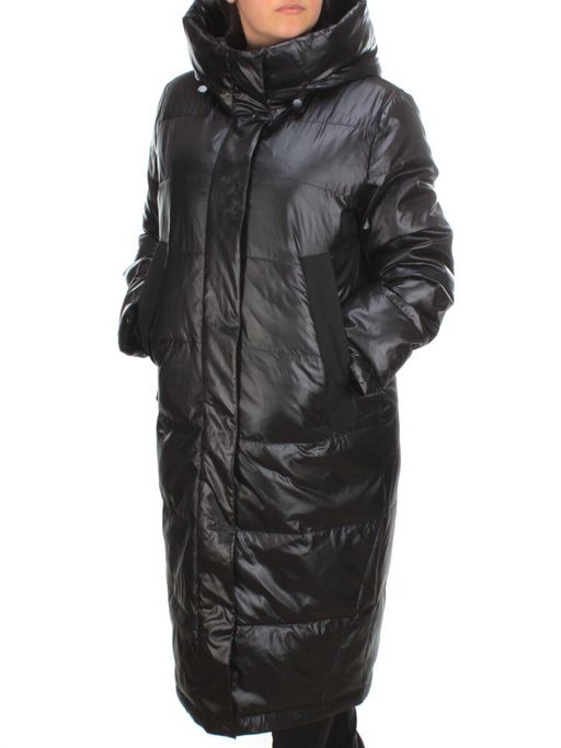 S21010 BLACK Пальто зимнее женское облегченное SNOW CLARITY - Fashion фото 3