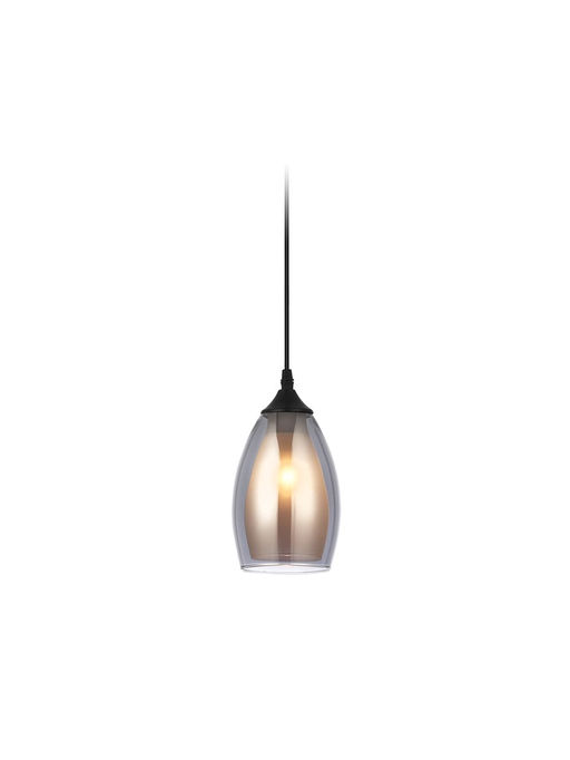 Светильник подвесной TR3535, 1хE27, 40 Вт, 80×12 см, чёрный