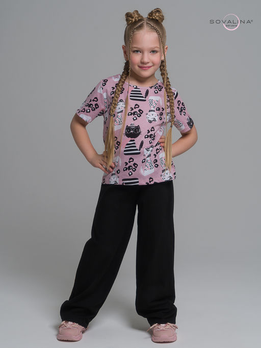 Костюм Лето коты лео-черный - Sovalina фото 10