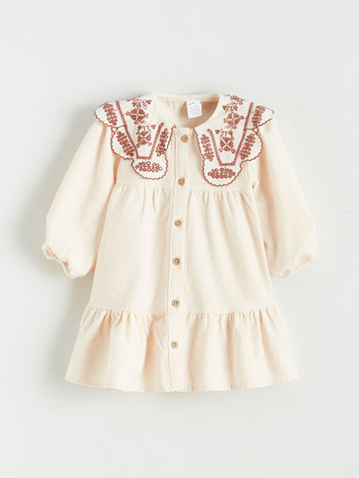 Bebe Yaka K?z Bebek Elbise