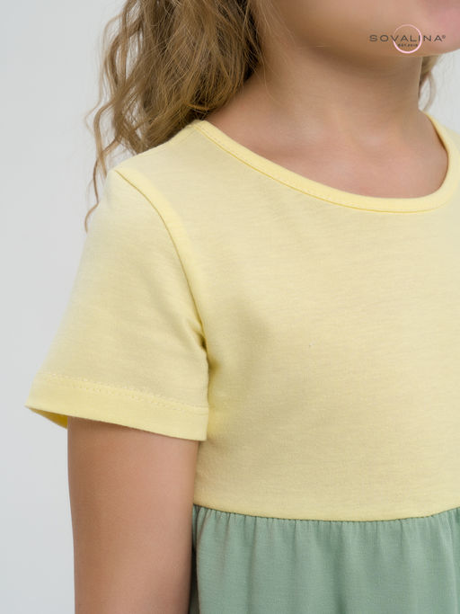 Платье Тия желтый-полынь-хаки - Sovalina фото 14