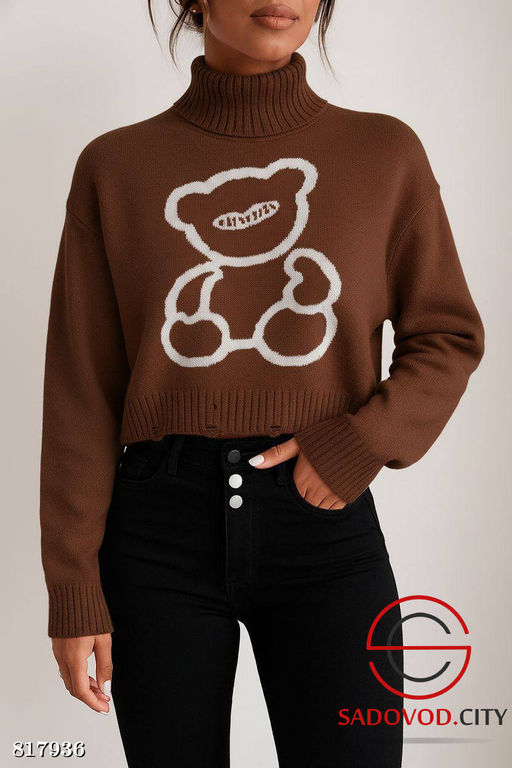Теплый свитер с медведем - Bruno фото 5