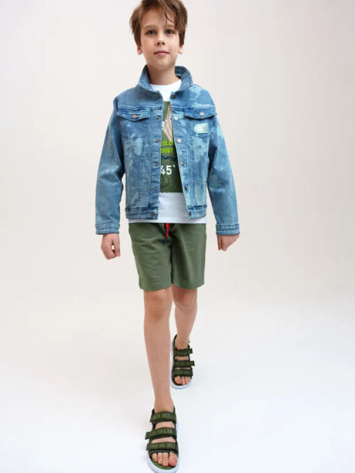 PlayToday / Куртка текстильная джинсовая для мальчиков  фото 2