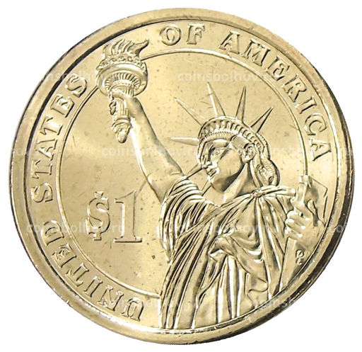 Монета 1 доллар 2012 года D США 24-й президент США Гровер Кливленд