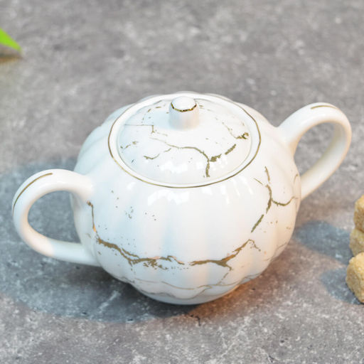 Сахарница 350 мл Lavenir "Золотой мрамор" 176-350 фарфор арт. 00111874