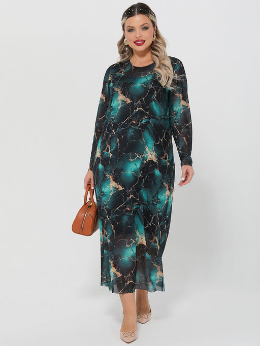 Платье Глория 0240-2амх морская глубина