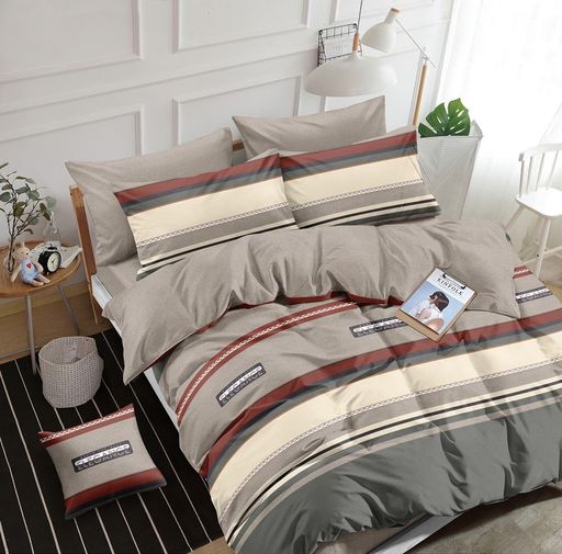 Постельное белье - Поплин Премиум 1260 Элегант 2-спальный с Евро простыней (молния) - Luteks фото 2