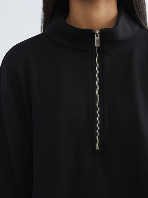 Dik Yaka Oversize Kad?n Pijama ?st?