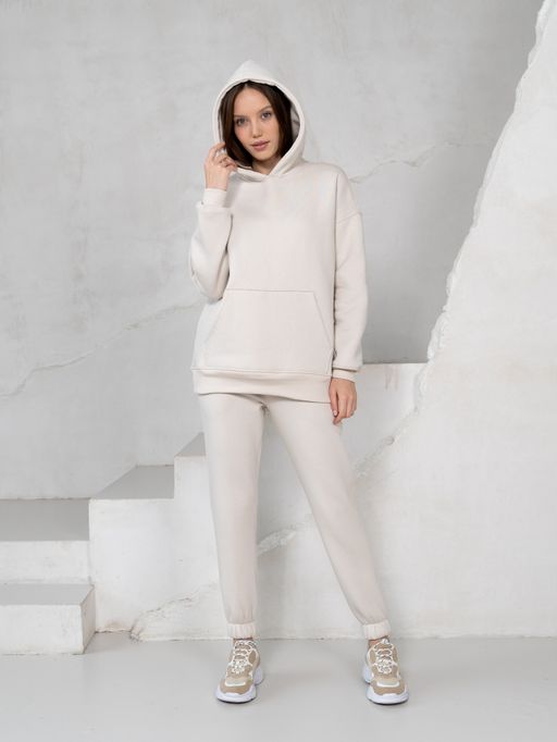 футер 3-х нитка начес Костюм ,экрю - Binita фото 3