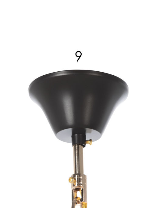 Люстра NH5269/5, 5х60Вт, E27, цвет кофе/золото