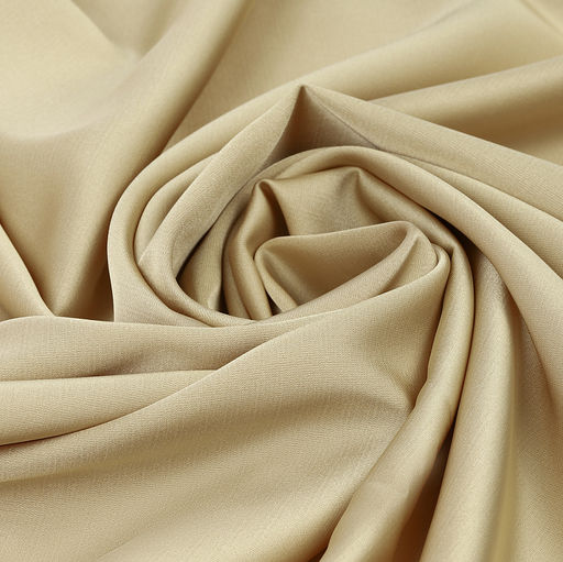 Ткань шелк Армани 120г/м? 97% ПЭ 3% Спандекс шир.150см арт.TBYArm-079 цв.79 золотисто-бежевый уп.2м