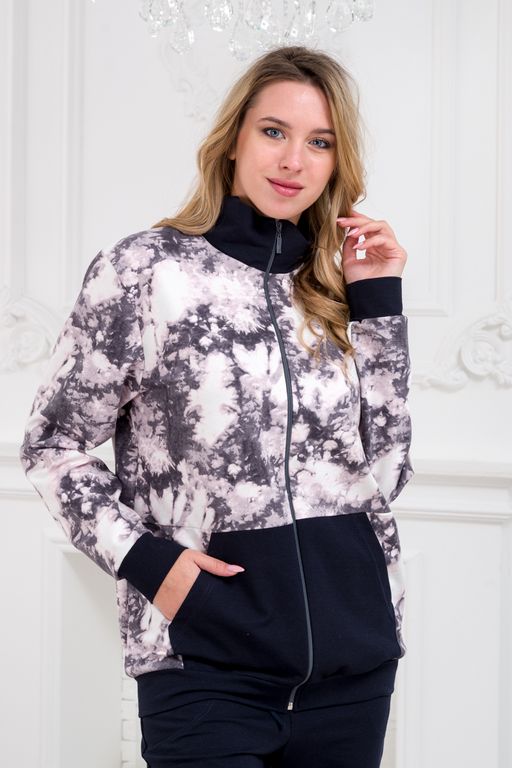 Костюм женский из футера Скарлетт космос - Амадэль фото 2