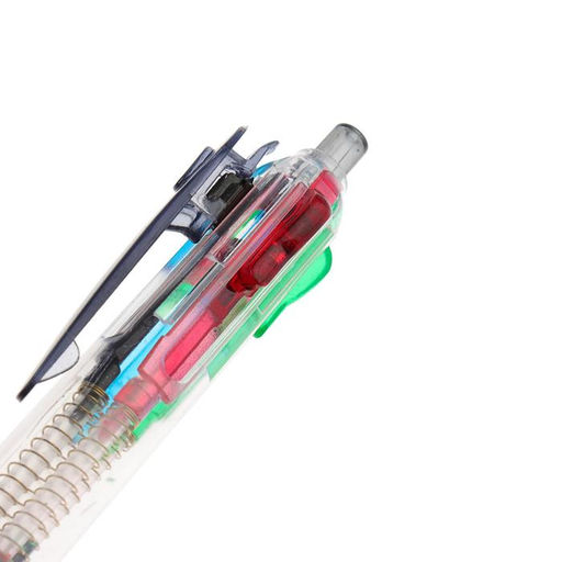 Цена за 12 шт. Ручка шариковая многоцветная Calligrata, автоматическая, 4 цвета, МИКС  фото 3