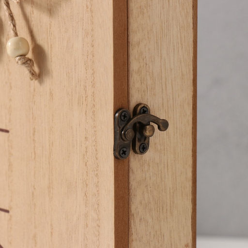 Ключница настенная «KEYS с бантом», дерево, 3×19×25.6 см