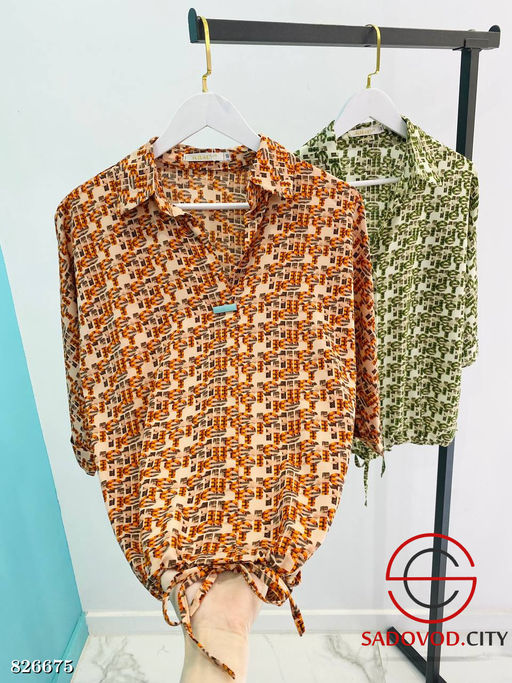 Рубашка женская с принтом