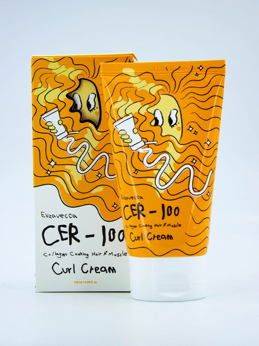 ELIZAVECCA - КРЕМ ДЛЯ ВЬЮЩИХСЯ ВОЛОС CER-100 COLLAGEN COATING HAIR A+ MUSCLE CURL CREAM, 120 МЛ.  фото 2