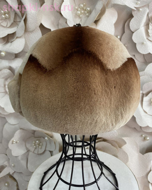 Волна мех.цветок кролик Берет женский (56-58)