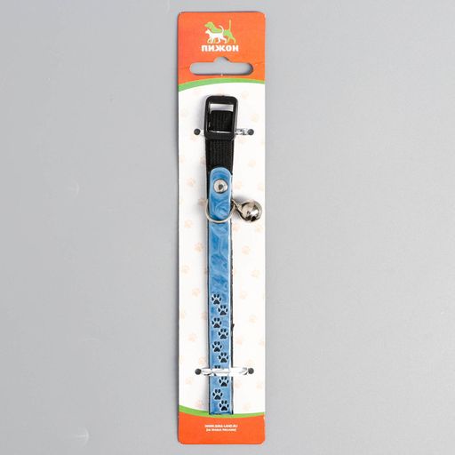 Ошейник светоотражающий Следы лапок, 29 х 1 см, микс цветов - Пижон фото 5