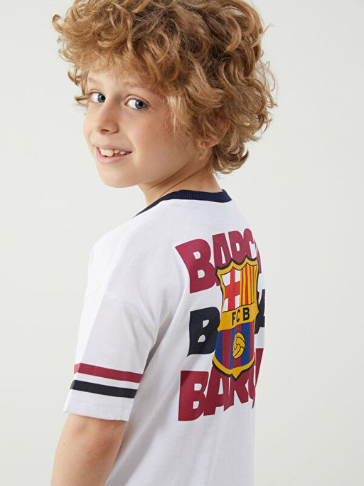 FC Barcelona Bask?l? Penye Erkek ?ocuk Ti??rt