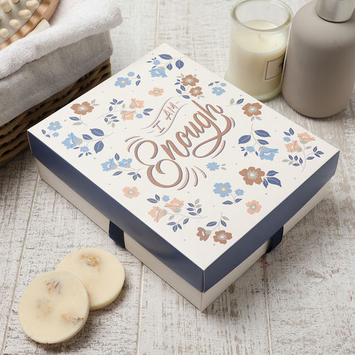 Салфетки махровые Этель. Голубые цветы, 5 шт., 30?30 см, хлопок 100%, бежевые/коричневые