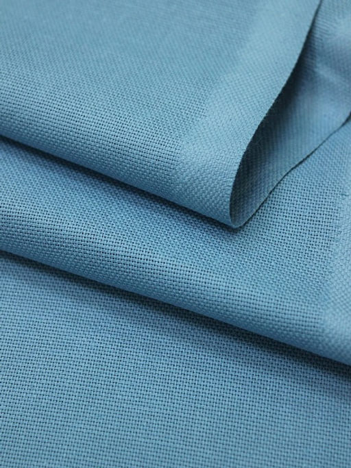 Рогожка цв.Лазурно-голубая дымка, СОРТ2, ш.1.5м, хлопок-100%, 160гр/м.кв - Купава фото 3