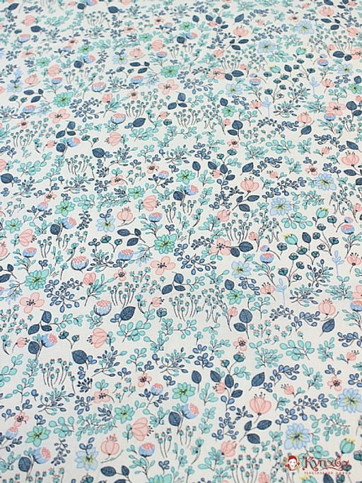 Перкаль Летняя фантазия, ш.1.5м, хлопок-100%, 105гр/м.кв - Купава фото 3