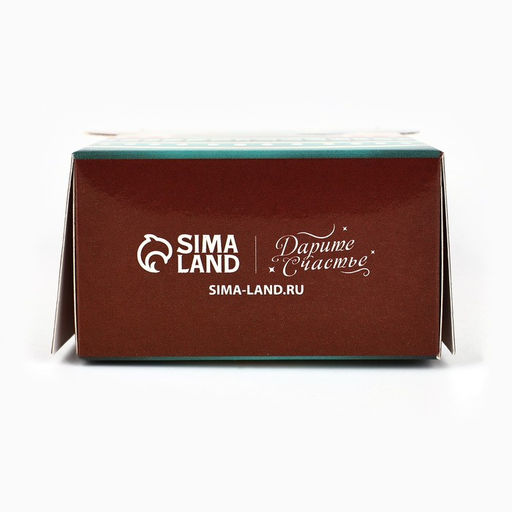 Цена за 5 шт. Коробка новогодняя складная с окном «Мишка», 6×12×3.5 см