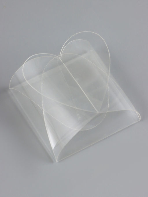 Цена за 5 шт. Складная прозрачная коробка из PVC, для упаковки подарков, 6.6?6.6?3 см - UPAK LAND фото 2