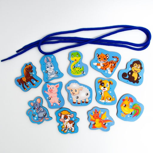 Шнуровка «Новогодняя», 12 элементов