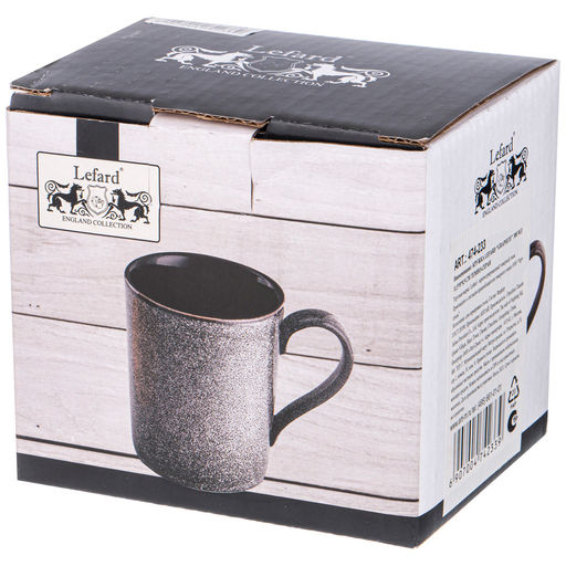 КРУЖКА LEFARD GRAPHITE 300 МЛ 11,5*8*9,5 СМ ТЕМНО-СЕРАЯ  фото 3