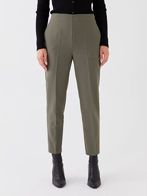 Beli Lastikli Standart Fit Kad?n Pantolon
