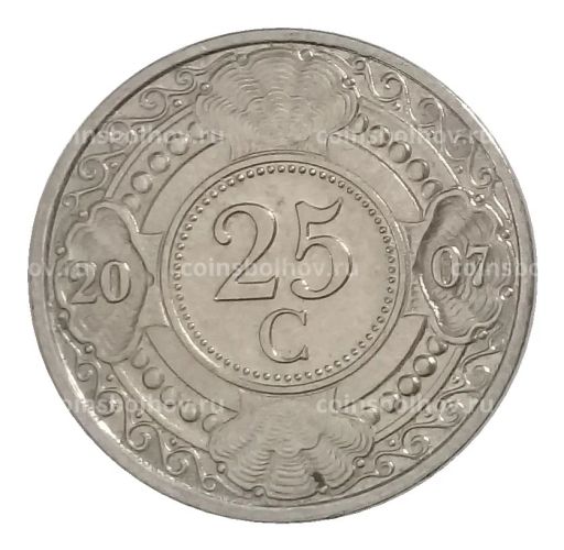 25 центов 2007 года Нидерландские Антильские острова