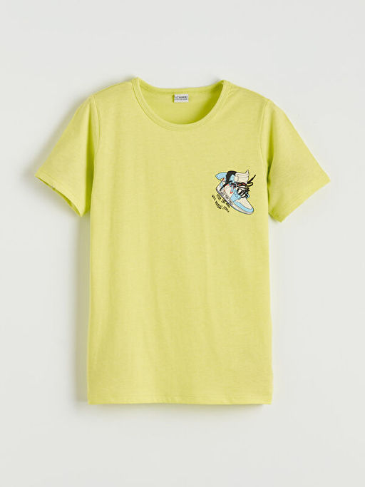 Bask?l? Erkek ?ocuk ?ortlu Pijama Tak?m?