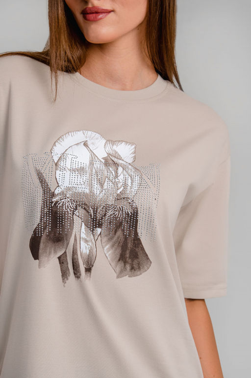 Арт. 4145 Туника женская 44-54(6 шт) Цвет:бежевый