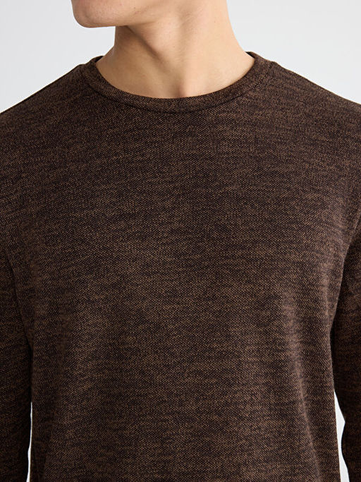 Bisiklet Yaka Erkek Sweatshirt