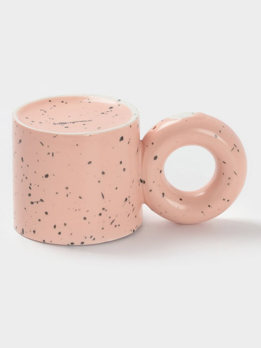 Кружка Доляна «Бублик», 300 мл, керамика, розовая