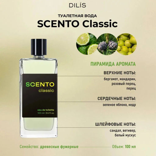 Dilis Туалетная вода для мужчин Scento Classic 100 мл