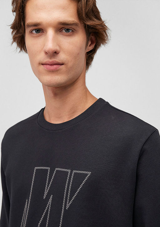 Mavi Pro Bask?l? Siyah Sweatshirt  фото 5