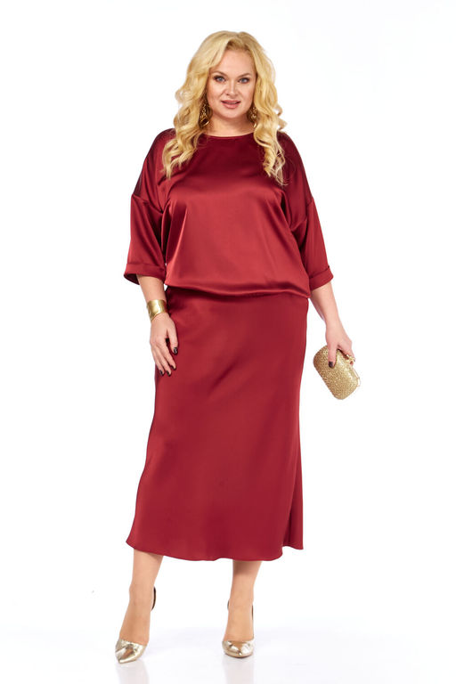 Костюм Элль стиль 2449/1 бордо