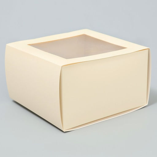 Цена за 5 шт. Коробка подарочная складная с пластиковым окном, упаковка, «Топленое молоко», 14×14×8 см