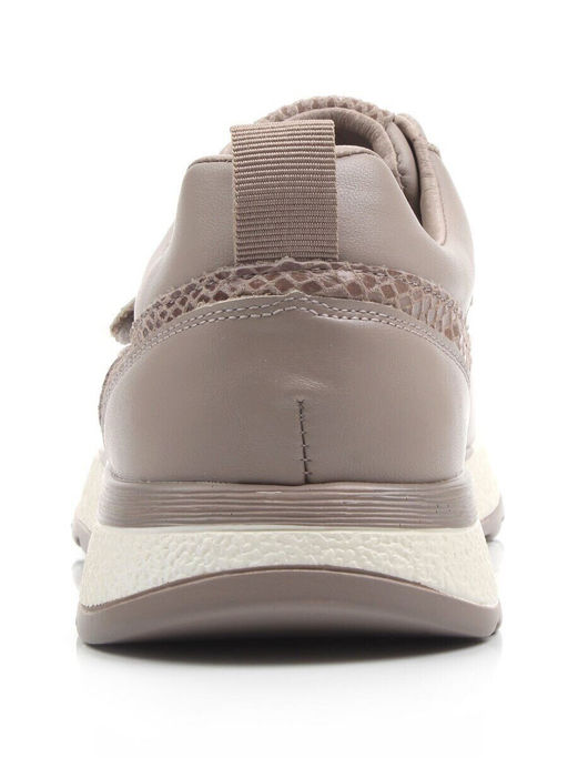 03-A238-5 DK. BEIGE Кроссовки женские (натуральная кожа)