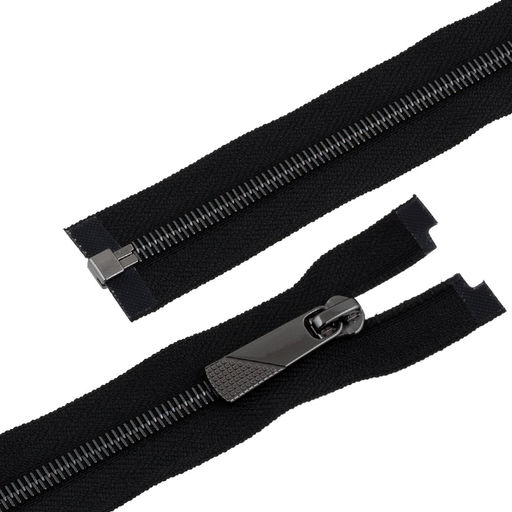 Молния Металл декоративная Gamma KAP-5 80 см черный никель однозамковая Тип 5 5 шт разъёмная