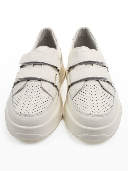 03-C138-2A LT. BEIGE Полуботинки спортивные женские (натуральная кожа)
