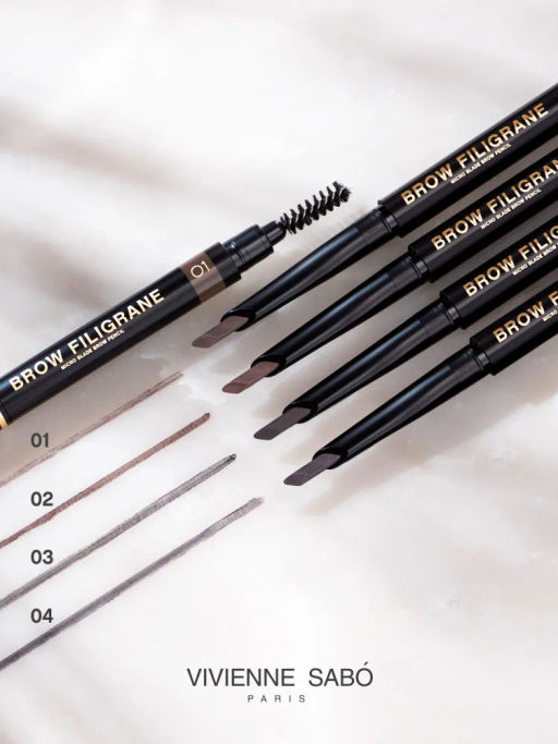 Vivienne Sabo Карандаш для бровей автоматический Filigrane 02 коричневый  фото 10