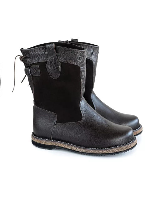 Сапоги мужские Барс, коричневые, на войлочной подошве