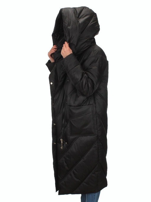 21-381 BLACK Пальто зимнее женское (200 гр. тинсулейт) - Fashion фото 10