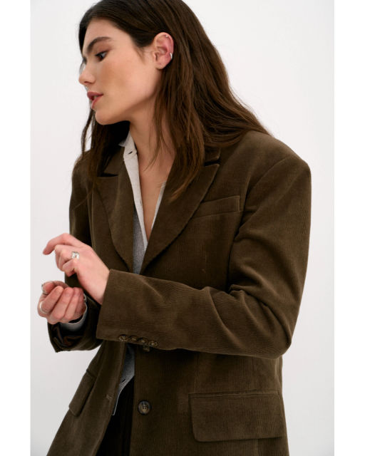 Жакет THE VERY 2421 оливково-коричневый  фото 12