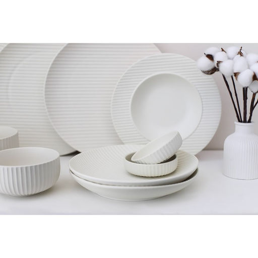 Тарелка для пасты Magistro Line, 250 мл, d=21.2 см, фарфор, белая  фото 6